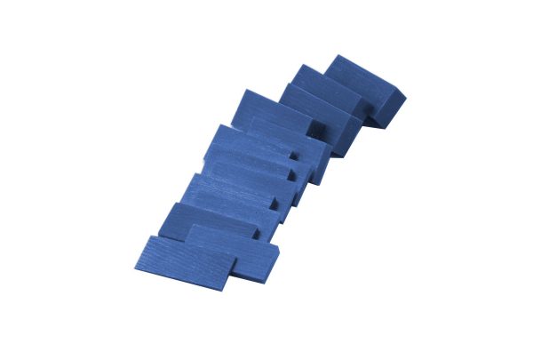 Matt Carving Wax Slices, Blue, Assortment of 12 pieces, Item No. 21.02772