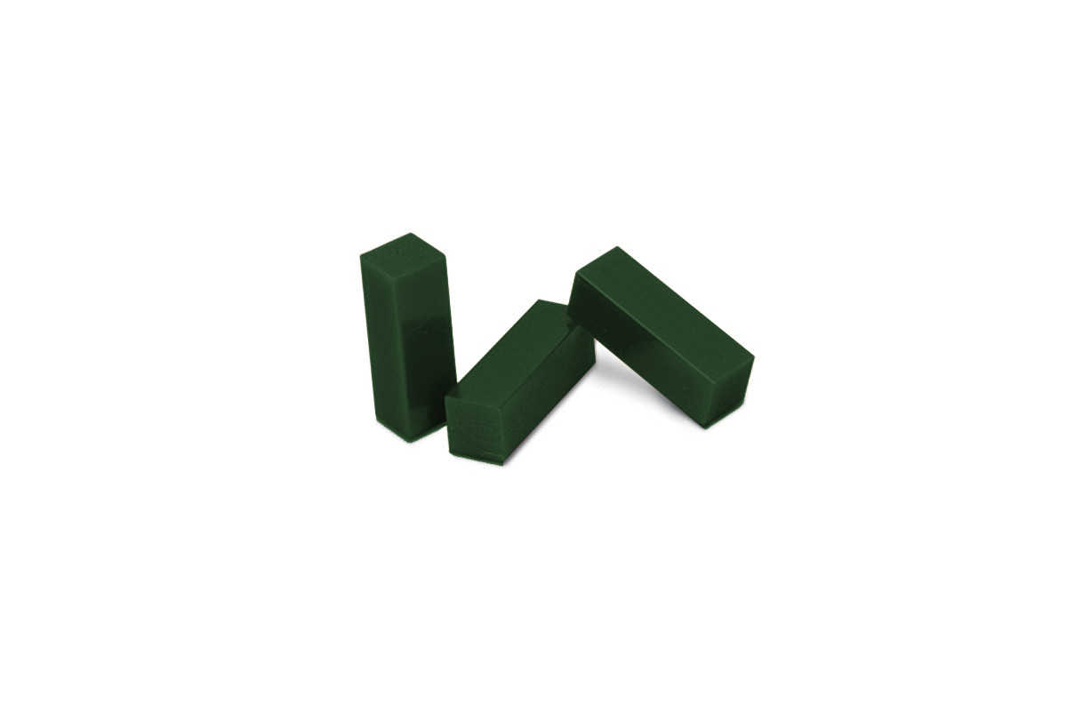Ferris Wax, File-A-Wax, Package of 3 Bars, Green, Item No. 21.301