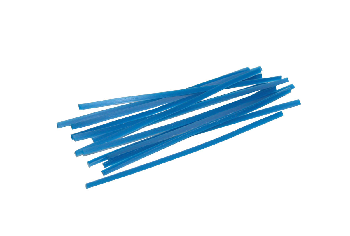 Blue Wax Wires, Triangle, Gauge 12, 2 oz. Box, Item No. 21.551