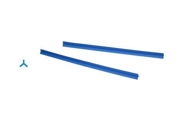 Cowdery Profile Wax, 3 Prong, 8 MM, Blue, Item No. 21.937