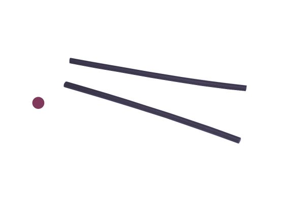 Cowdery Profile Wax, Round, 4 MM, Purple, Item No. 21.956