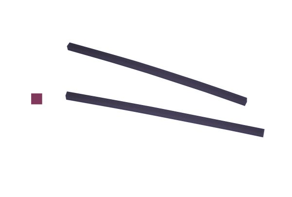 Cowdery Profile Wax, Square, 1.5 MM, Purple, Item No. 21.958