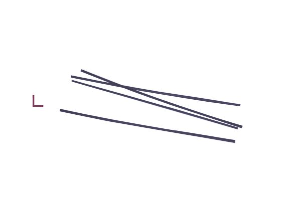 Cowdery Profile Wax, 90 Degree Corner, 1.5 MM, Purple, Item No. 21.989