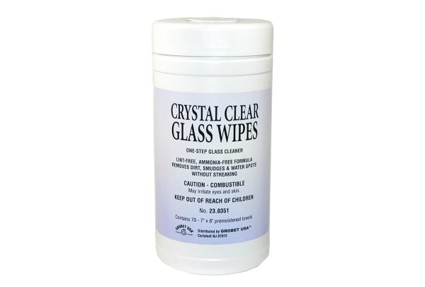 Crystal Clear Glass Wipes, Item No. 23.0351