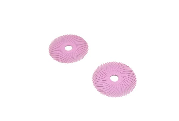 3M 3-Radial Bristle Discs, 2" Diameter, Pumice, Pink, Item No. 10.3521