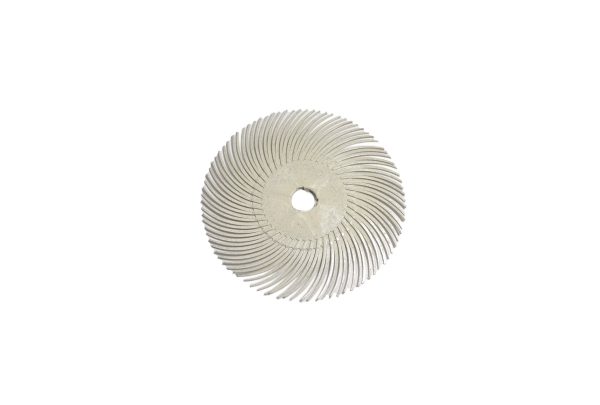 3M 3-Radial Bristle Discs, 3" Diameter, 120 Grit, White, Item No. 10.3525