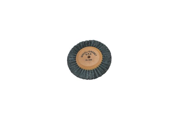 Wood Hub Brush, 2 Rows of Bristle, 3-3/8" Overall Diameter, Item No. 16.388