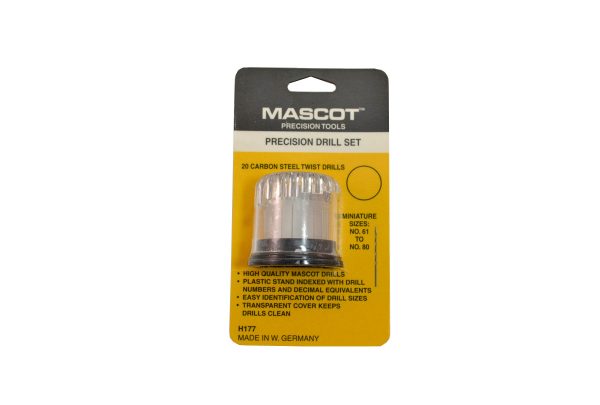 Mascot 20 Piece Carbon Twist Drill Set, Item No. H177