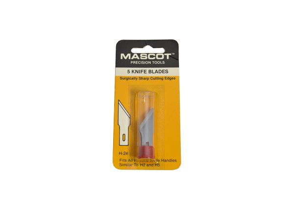 Mascot Knife Blades, #24, Vial of 5, Item No. H24