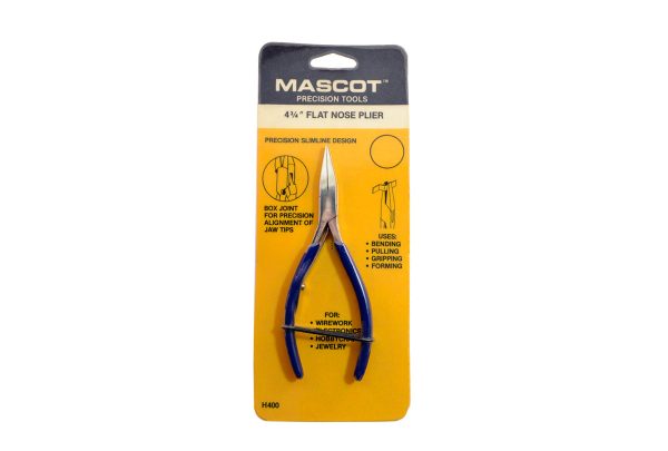 Mascot Box Joint Flat Nose Pliers, 4-3/4", Item No. H400