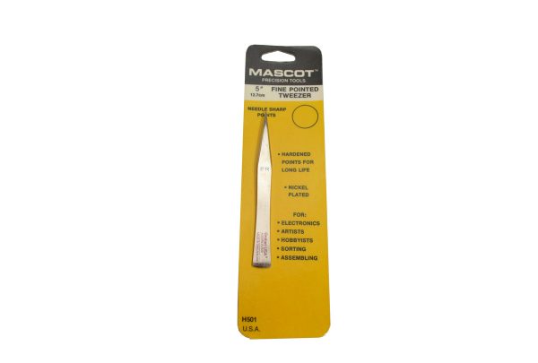 Mascot Tweezers, Fine Point, Item No. H501