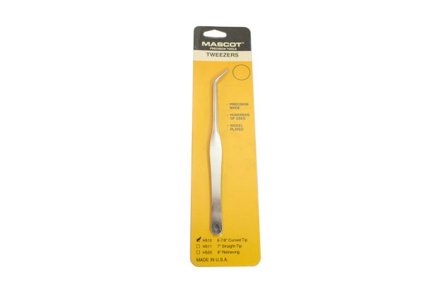 Mascot Tweezers, Curved, 6-7/8", Item No. H510