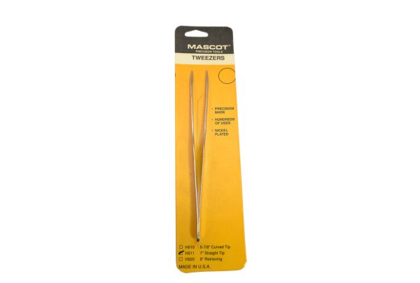 Mascot Tweezers, Straight, 7", Item No. H511