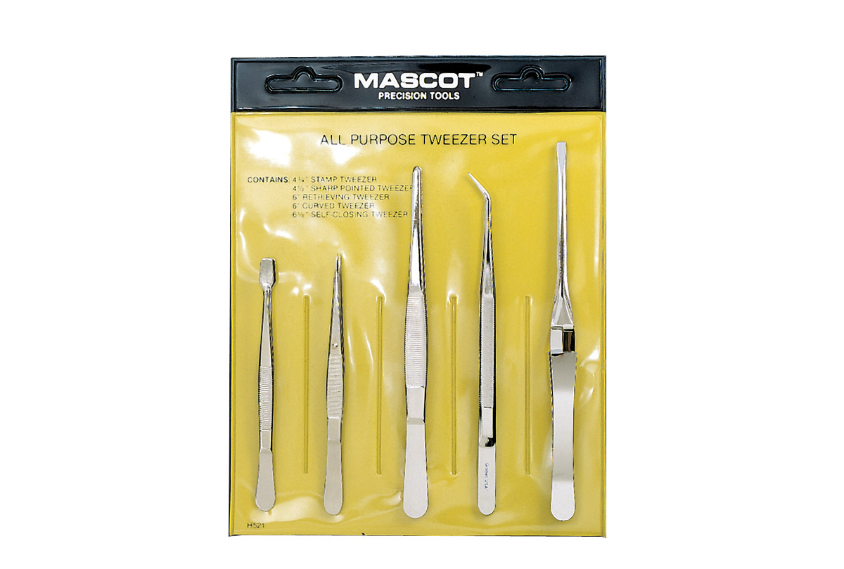 Mascot All-Purpose Tweezers Set, Item No. H521