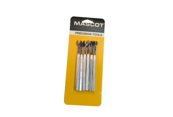 Mascot Miniature Open End Wrench Set, Item No. H856