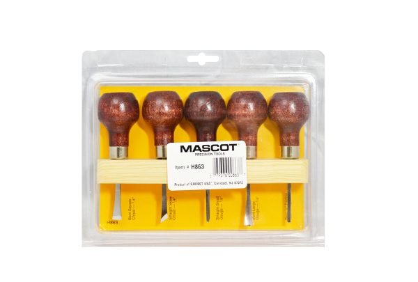 Mascot Miniature Woodworking Set, Palm-Grip Handles, Item No. H863