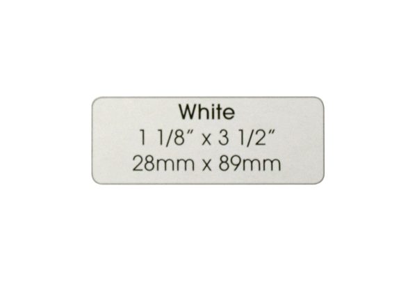 White Address Label, Item No. 60.217