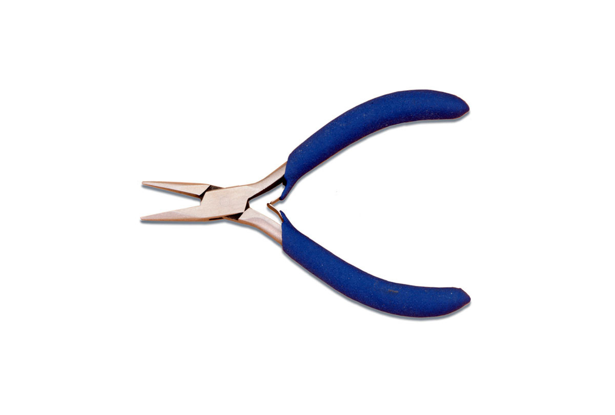 Grobet USA® Foam Grip Box Joint Pliers - Chain nose, Item No. 46.080