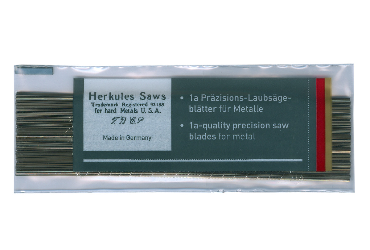 Herkules Brand, Jewelers Sawblades, Size 1, Item No. 49.108