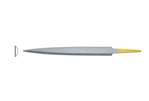 Grobet USA 6" INOX Barrette File, Cut 0, Item No. 30.201V