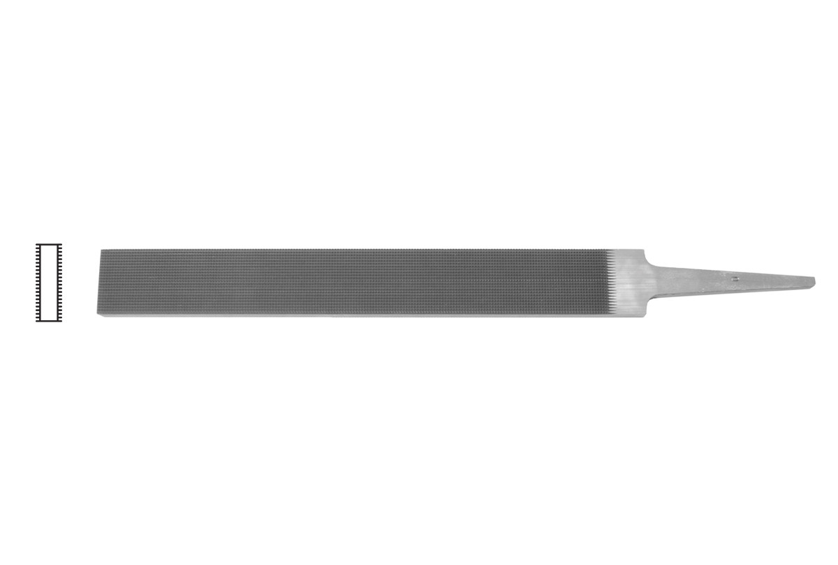 Grobet USA Swiss Pattern Precision 6" Checkering-Hand File, Cut 0, Item No. 31.036