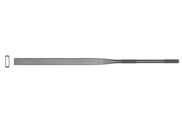 Grobet USA 14cm Joint-Round Needle File, Cut 0, Item No. 31.540