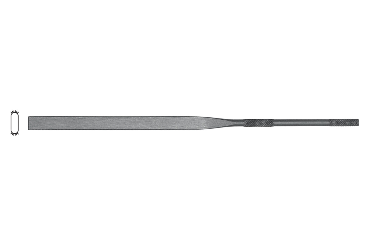 Grobet USA 14cm Joint-Round Needle File, Cut 0, Item No. 31.540