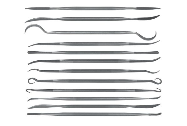 Grobet USA 6" Diesinkers' Riffler 12-pc Set, Cut 0, Item No. 32.020