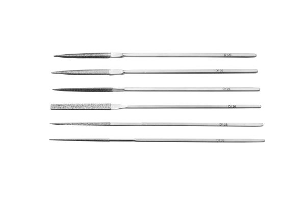6-piece Diamond Coated Escapement File Set, Item No. 33.957