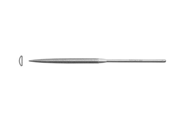 Diamond Needle File,  Half-Round, Item No. 33.972