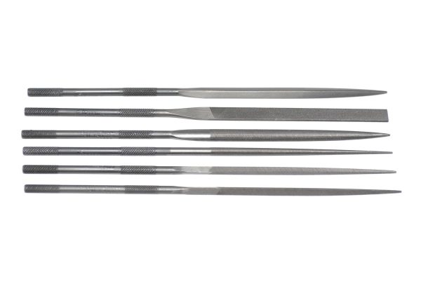 Grobet USA 16cm, 6-pc Needle File Set, Cut 4, Item No. 31.68101