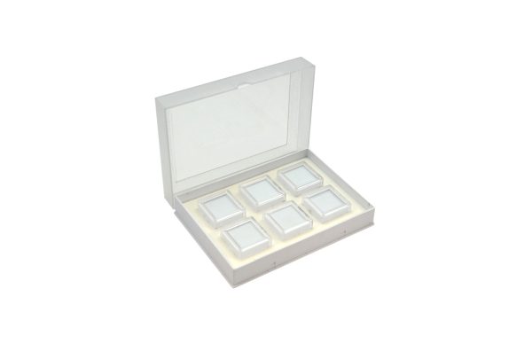 Gem Tray with 6 Boxes, White, Item No. 61.465