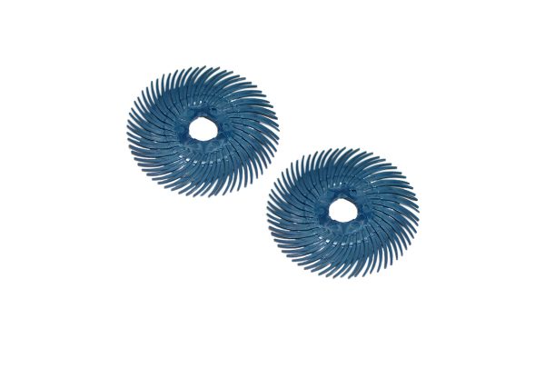 3M 3-Radial Bristle Discs, 2" Diameter, 400 Grit, Blue, Item No. 10.3520
