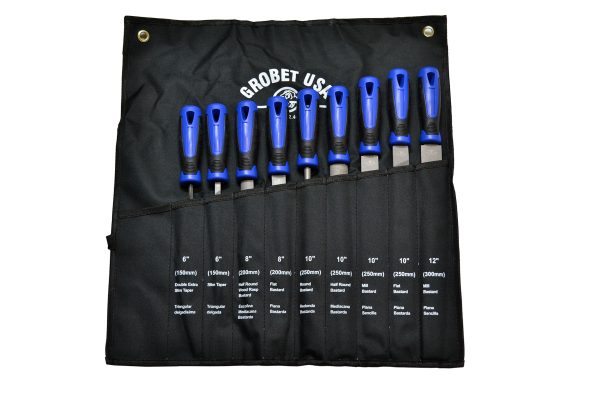 9 Piece File Set with Handles, Item No. 32.4809