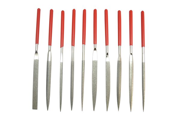 Economy Diamond Needle File, 10-piece Set, Item No. 33.950