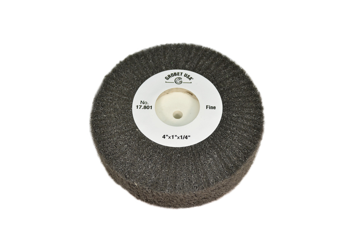 Silicon Oxide Flap Wheels, Fine, 4" x 1", Item No. 17.801
