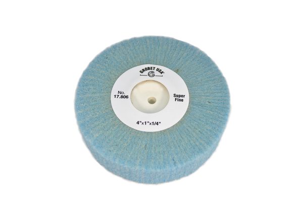 Soft Nylon Flap Wheel, Super Fine, 4" x 1", Item No. 17.806