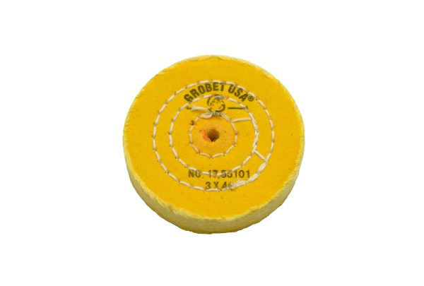 Yellow Chemkote Buff, 3" x 40 Ply, Shellac Center, Item No. 17.55101
