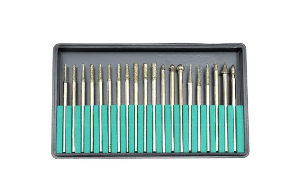 Assorted Diamond Burs, Set of 20, Item No. 19.125
