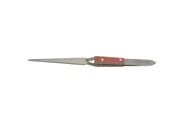 Titanium Cross-Lock Tweezers with Fiber Grip Handles, Item No. 57.766