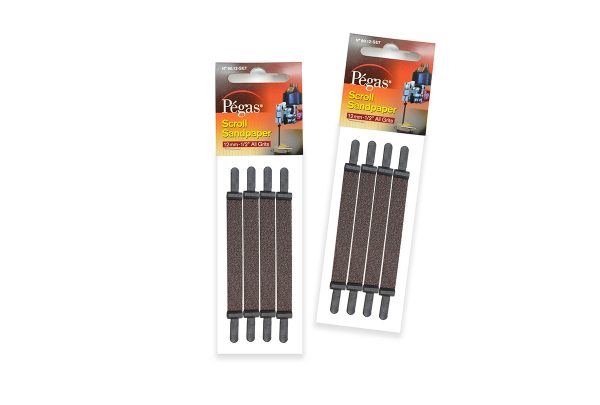 Scroll Sandpaper Set, Grit 80/120/240/320, Item No. 90.12SET