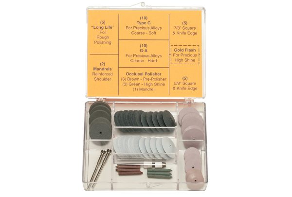 Pacific Silicone Carbide Abrasive J Kit Assortment, 44 Pieces, Item No. 11.810