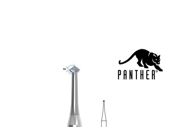 Panther Bur, 90° Hart,  Fig. 253B, Size 009, Item No. 77.4609