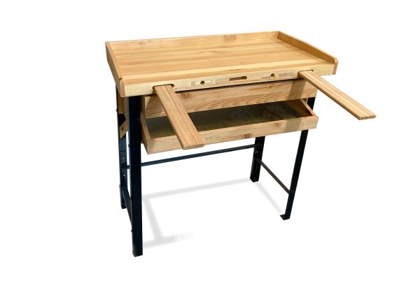 Jewelers' Single Station Workbench with Metal Legs, Item No. 13.020